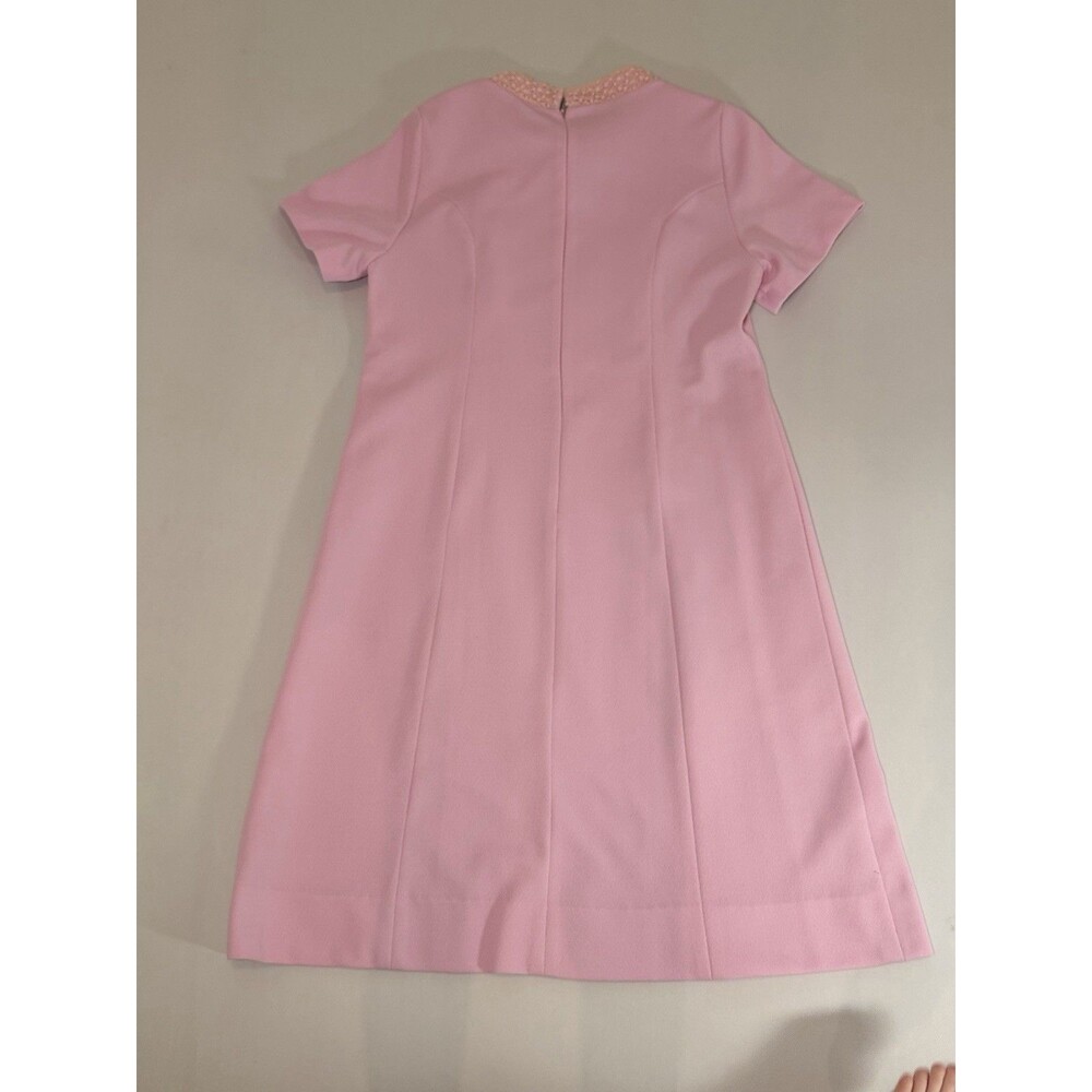 Vintage 1960s Alfred Werber Pink Coat Dress Set No Size Tag - Picture 15 of 16